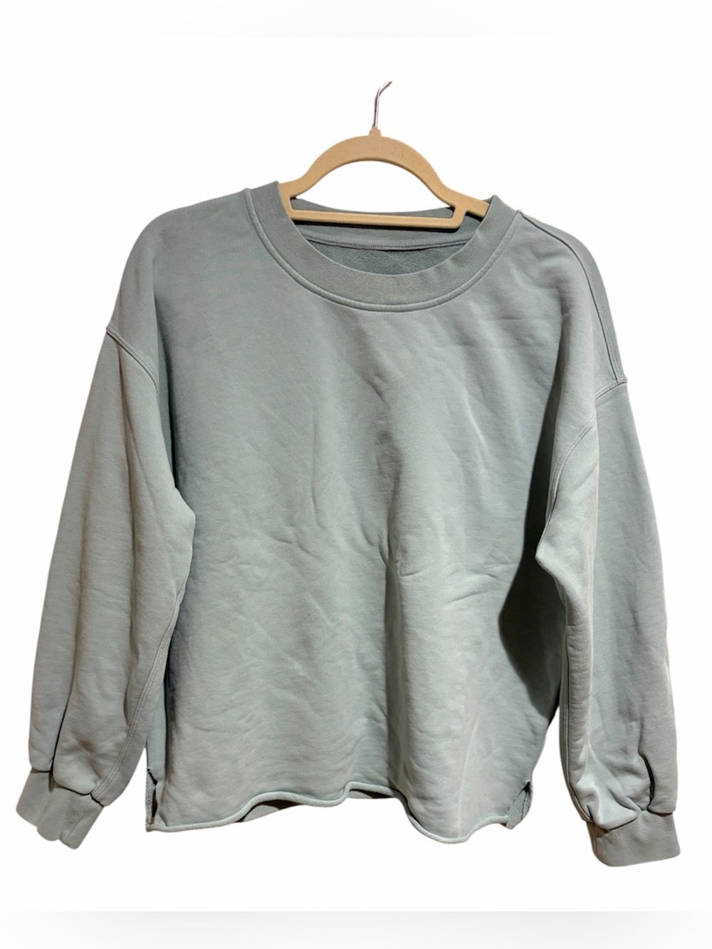 Lululemon Perfectly Oversized Crew Neck Sweatshirt Seafoam Light Green Blue